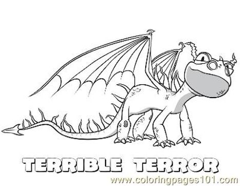 How To Train Your Dragon Coloring Pages Monstrous Nightmare 11