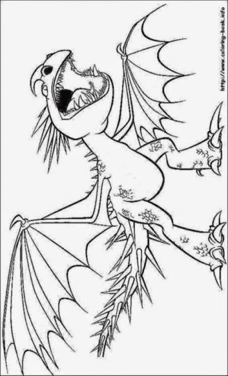 How To Train Your Dragon Coloring Pages Monstrous Nightmare 40