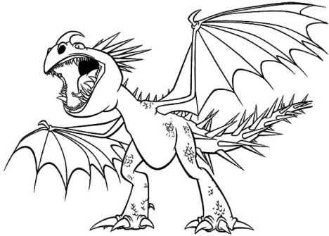 How To Train Your Dragon Coloring Pages Monstrous Nightmare 41