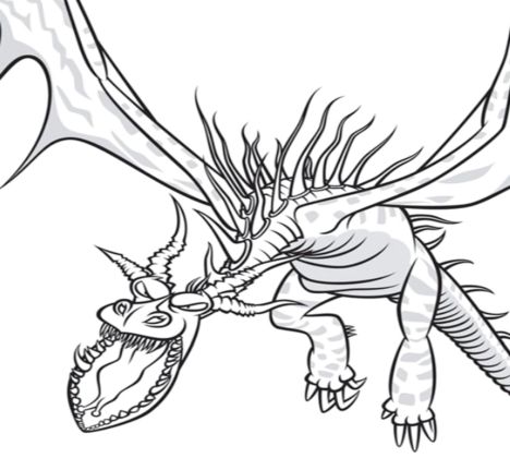 How To Train Your Dragon Coloring Pages Monstrous Nightmare 44