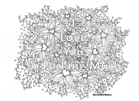 I Love You Coloring Pages For Teenagers Printable 10