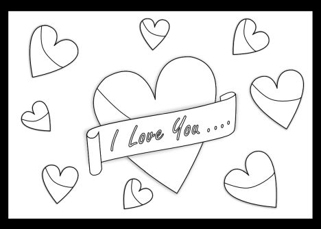 I Love You Coloring Pages For Teenagers Printable 13
