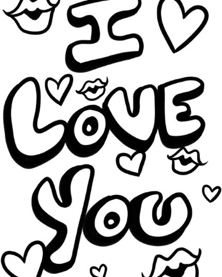 I Love You Coloring Pages For Teenagers Printable 4