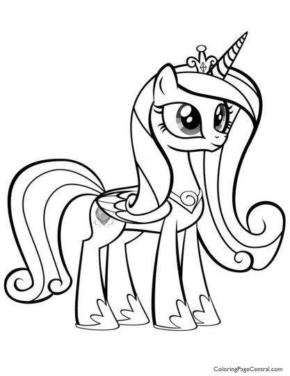 My Little Pony Coloring Pages Princess Celestia 12