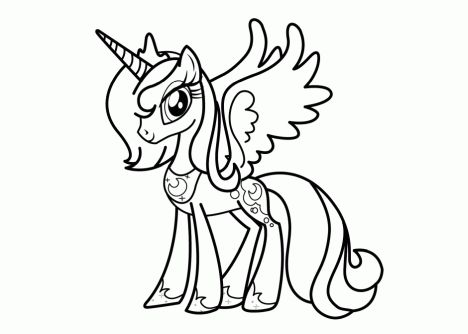 My Little Pony Coloring Pages Princess Celestia 20