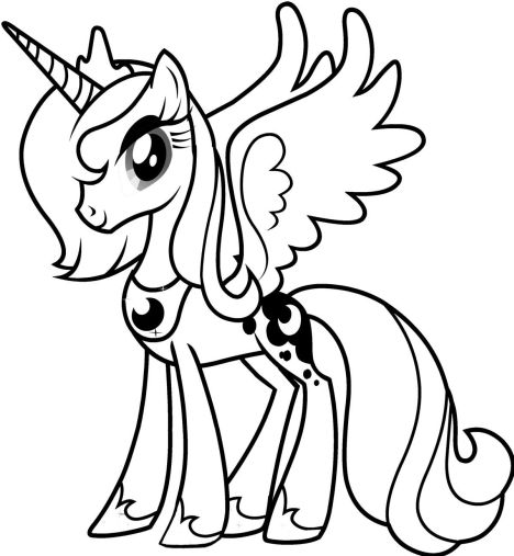Download My Little Pony Coloring Pages Princess Celestia Part 3