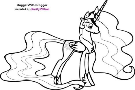 My Little Pony Coloring Pages Princess Celestia 31