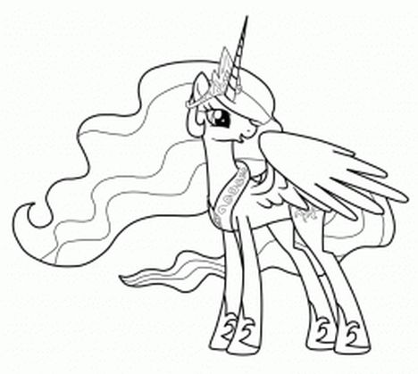My Little Pony Coloring Pages Princess Celestia 42