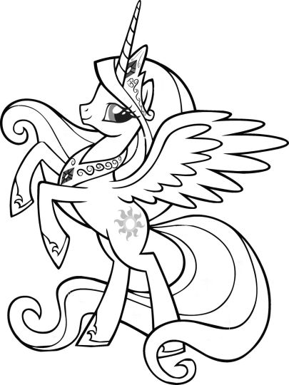 My Little Pony Coloring Pages Princess Celestia 50