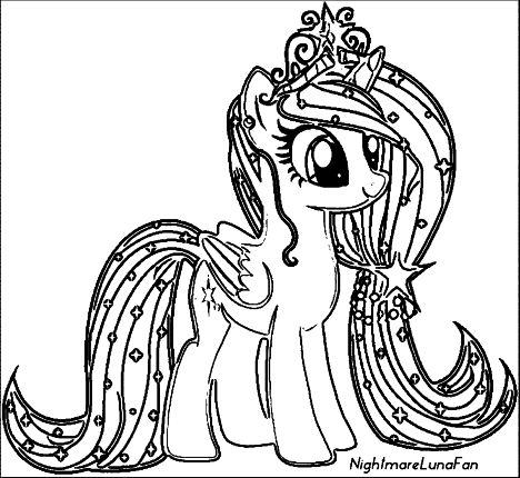 My Little Pony Coloring Pages Princess Celestia - Part 6