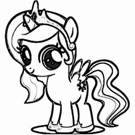 My Little Pony Coloring Pages Princess Celestia 54