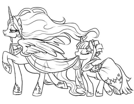 My Little Pony Coloring Pages Princess Celestia 55