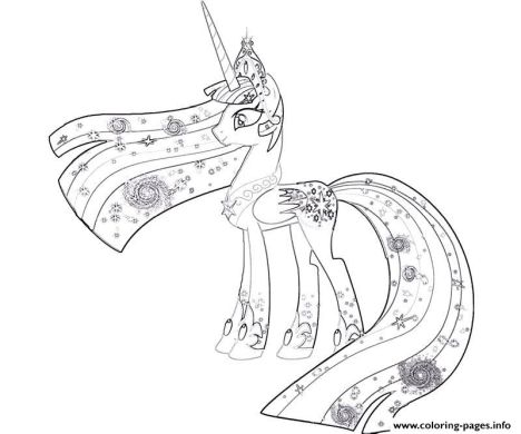 My Little Pony Coloring Pages Princess Celestia 58