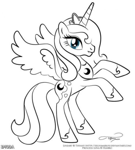 My Little Pony Coloring Pages Princess Celestia 73