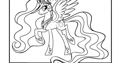 My Little Pony Coloring Pages Princess Celestia 76