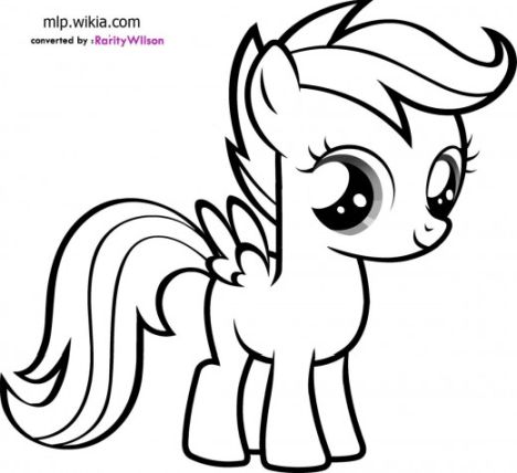My Little Pony Coloring Pages Rainbow Dash 12