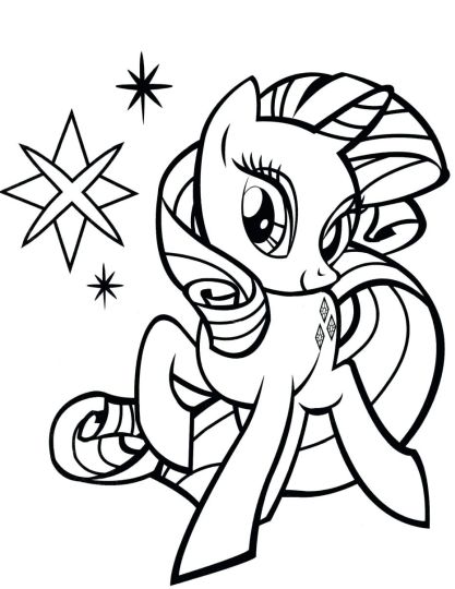 My Little Pony Coloring Pages Rainbow Dash 18