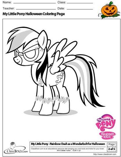 My Little Pony Coloring Pages Rainbow Dash 4