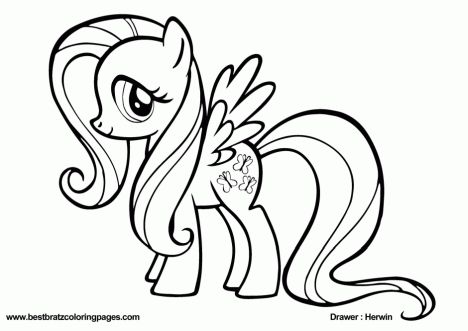 My Little Pony Coloring Pages Rainbow Dash 5