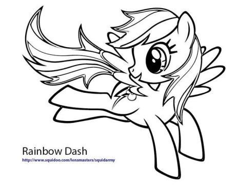 My Little Pony Coloring Pages Rainbow Dash 50