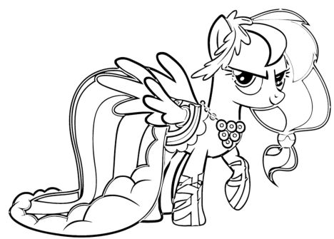 My Little Pony Coloring Pages Rainbow Dash 51