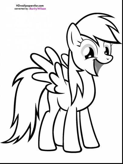 My Little Pony Coloring Pages Rainbow Dash 69