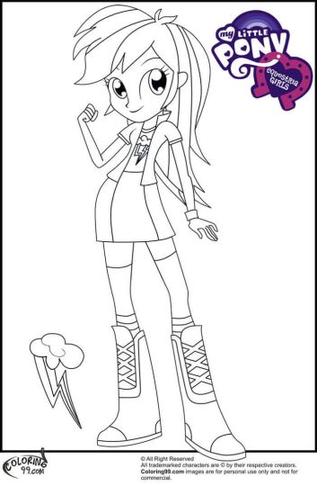 My Little Pony Equestria Girls Coloring Pages Twilight Sparkle 16
