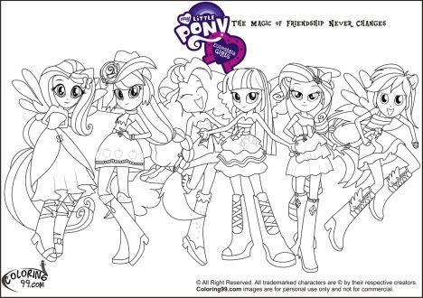 My Little Pony Equestria Girls Coloring Pages Twilight Sparkle 19