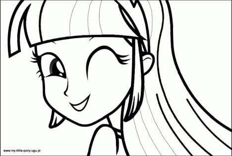 My Little Pony Equestria Girls Coloring Pages Twilight Sparkle 30