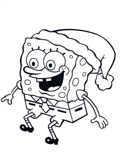 Spongebob Christmas Coloring Pages - Part 3