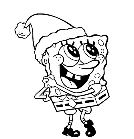 Spongebob Christmas Coloring Pages 22