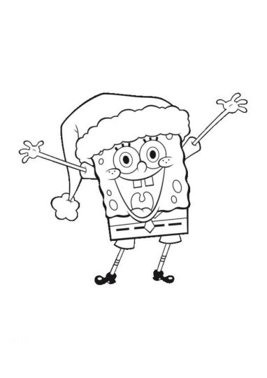 Spongebob Christmas Coloring Pages 24