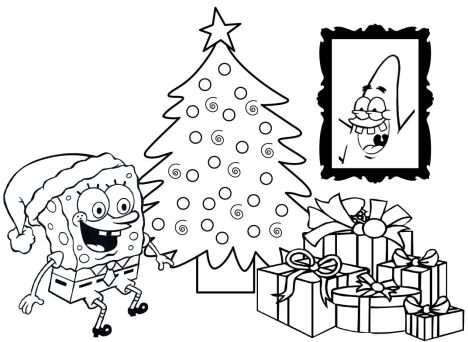 Spongebob Christmas Coloring Pages 25