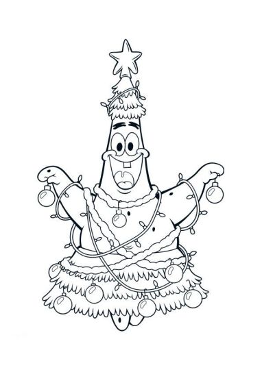 Spongebob Christmas Coloring Pages 29
