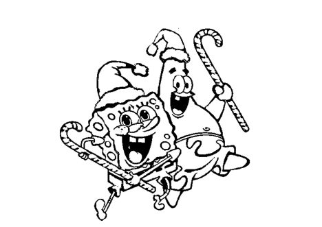 Spongebob Christmas Coloring Pages 30