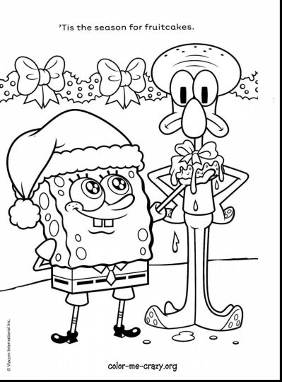 Spongebob Christmas Coloring Pages 33