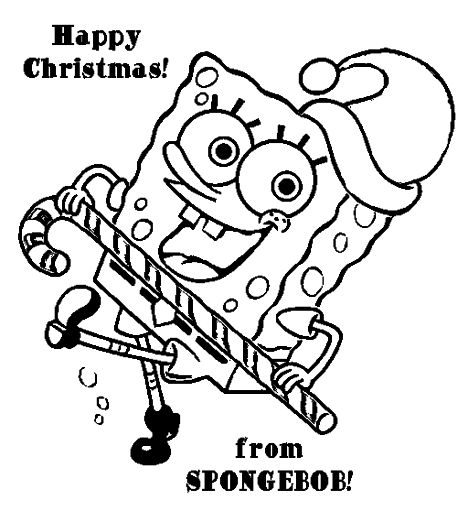 Spongebob Christmas Coloring Pages 37