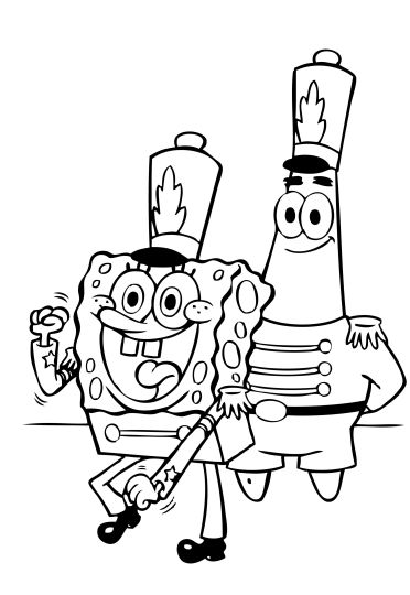 Spongebob Christmas Coloring Pages 39
