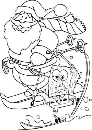 Spongebob Christmas Coloring Pages 41