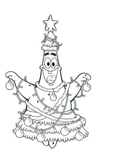 Spongebob Christmas Coloring Pages 43