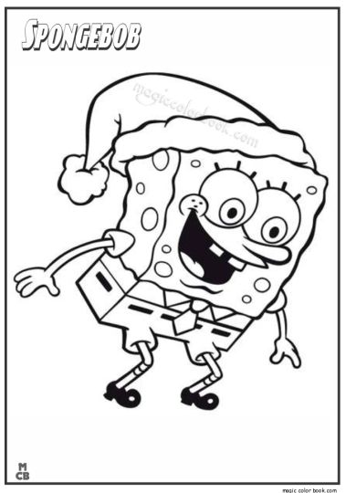 Spongebob Christmas Coloring Pages 45