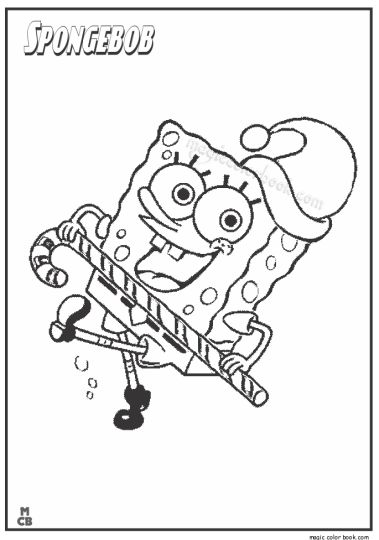 Spongebob Christmas Coloring Pages 46
