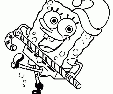 Spongebob Christmas Coloring Pages 50
