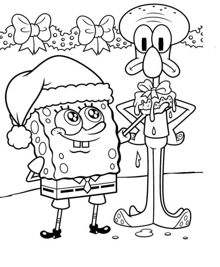 Spongebob Christmas Coloring Pages 59