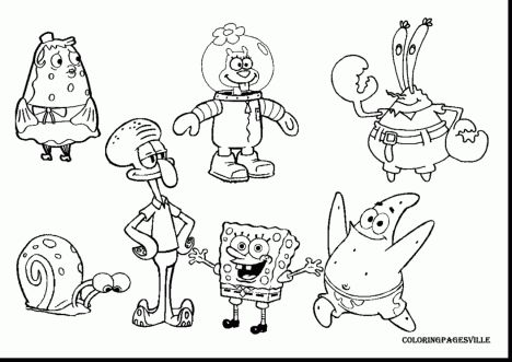 Spongebob Christmas Coloring Pages 66