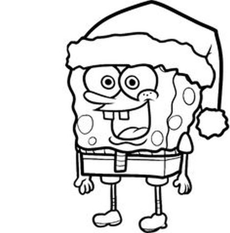 Spongebob Christmas Coloring Pages 7