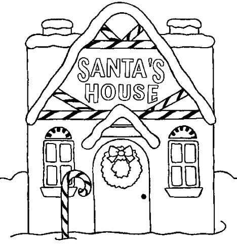 Christmas House Coloring Pages 41