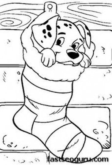 Christmas Stocking Coloring Pages For Kids 5