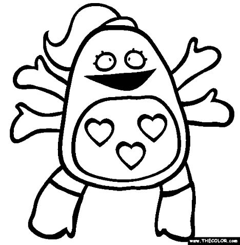 Cute Monster Coloring Pages 1