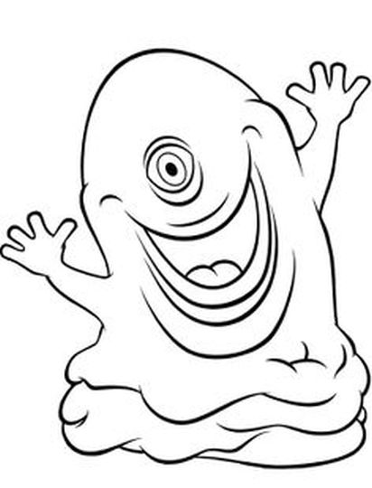Cute Monster Coloring Pages 11